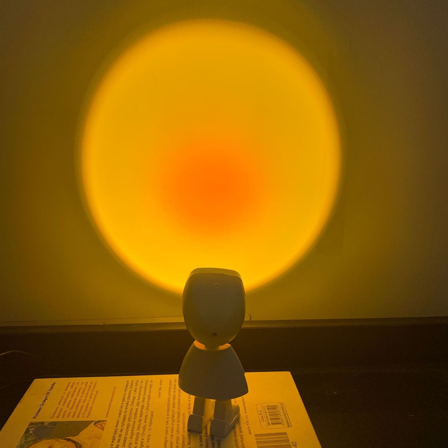 Little Sunset Day Light Robot Mini Astronaut